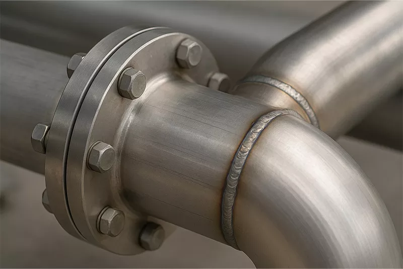 双相钢管道或压力容器细节