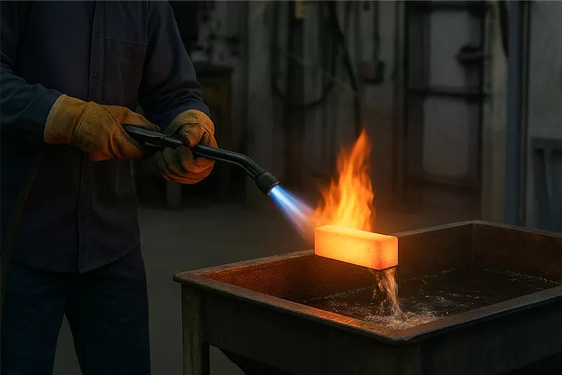 马氏体型不锈钢的淬火与回火热处理工艺过程